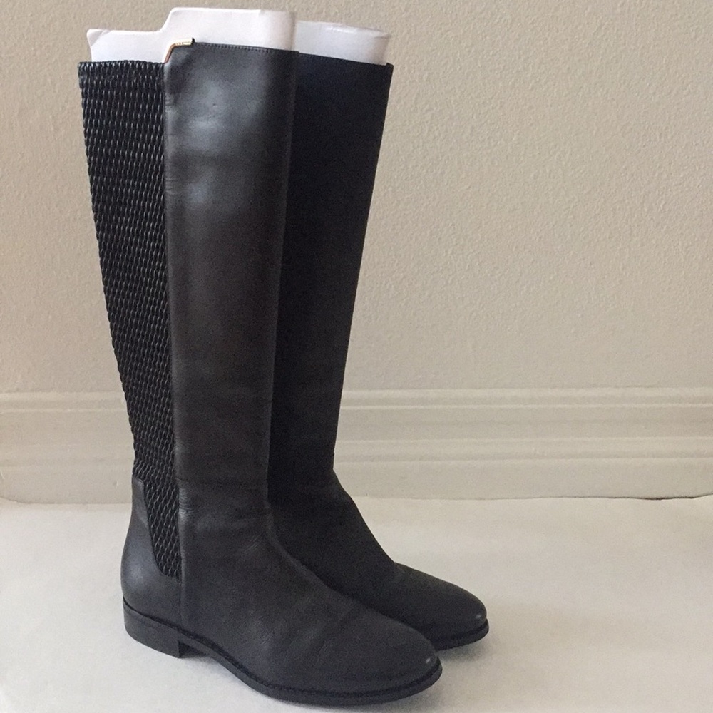 COLE HAAN Rockland Black leather boots sz 6.5